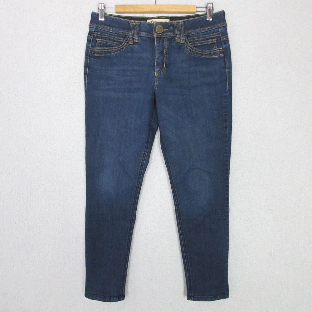 Democracy Jeans AB Solution Womens Size 8 Blue Skinny Mid Rise 5-Pocket